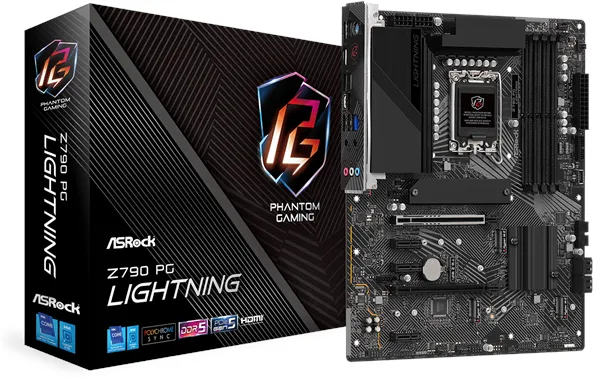 ASRock Z790 PG Lightning Moderkort - Intel Z790 - Intel LGA1700 - DDR5 RAM - ATX